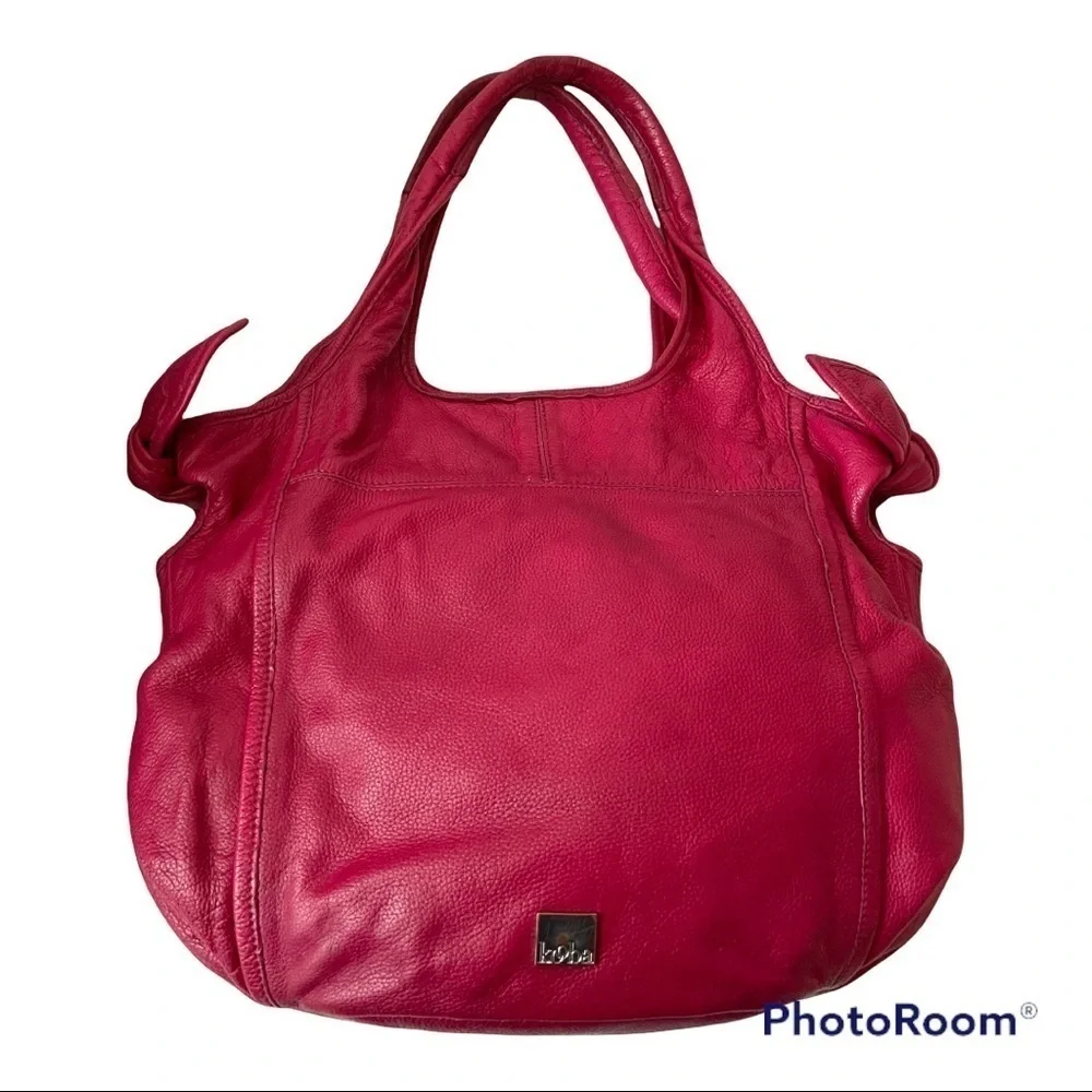 Kooba Carmine Fushia hobo bow bag